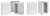 Hoffman HJ806HWLG Type 4X Flat Cover Enclosure with Screws