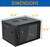 SES 6U Locking Glass Door Wall Mount Server Cabinet Network Rack Enclosure
