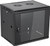 SES 9U Locking Glass Door Wall Mount Server Cabinet Network Rack Enclosure