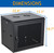 SES 9U Locking Vented Door Wall Mount Server Cabinet Network Rack Enclosure