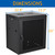 SES 12U Locking Vented Door Wall Mount Server Cabinet Network Rack Enclosure