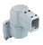 Hoffman CCS2WJHLG Compact Horizontal Wall Joint