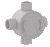 Hoffman SX6GUAA100 SX6 Series Hazardous Location Round Junction Box