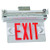 Morris 73330 Recessed Mount Edge Lit Exit Sign Single Sided Legend Red LED Aluminum Housing