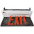 Morris 73331 Recessed Mount Edge Lit Exit Sign Single Sided Legend Red LED White Housing