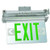 Morris 73335 Recessed Mount Edge Lit Exit Sign Single Sided Legend Green LED Aluminum Housing