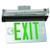 Morris 73337 Recessed Mount Edge Lit Exit Sign Single Sided Legend Green LED Black Housing