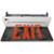 Morris 73413 Recessed Mount Edge Lit Exit Sign Double Sided Legend Red LED White Housing