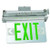 Morris 73415 Recessed Mount Edge Lit Exit Sign Double Sided Legend Green LED Aluminum Housing