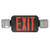 Morris 73433 Square Head LED Combo Exit/Emergency Light High Output Red LED Black Housing