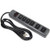 Morris 89060 6 Outlet Transformer Outlet Metal Surge Strip