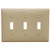 Morris 81030 Ivory 3 Gang Lexan Toggle Switch Wall Plate