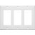 Morris 81131 White 3 Gang Decorative/GFCI Lexan Wall Plate