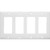 Morris 81141 White 4 Gang Decorative/GFCI Lexan Wall Plate