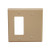 Morris 81220 Ivory 2 Gang, 1 GFCI & 1 Blank Wall Plate