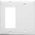 Morris 81221 White 2 Gang, 1 GFCI & 1 Blank Wall Plate