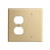 Morris 81230 Ivory 2 Gang, 1 Duplex & 1 Blank Wall Plate