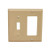 Morris 81240 Ivory 2 Gang, 1 Toggle Switch & 1 GFCI Wall Plate
