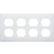 Morris 81441 White 4 Gang Duplex Receptacle Lexan Wall Plate