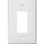Morris 81821 White 1 Gang Oversize Decorative/GFCI Lexan Wall Plate