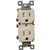 Morris 81950 Ivory 15A-125V Residential Grade Tamper Resistant Duplex Receptacle
