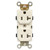 Morris 82131 White 20A-125V Industrial Grade Duplex Receptacle