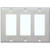 Morris 83130 Stainless Steel 3 Gang Painted Steel Decorative/GFCI Wall Plate