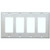 Morris 83140 Stainless Steel 4 Gang Painted Steel Decorative/GFCI Wall Plate