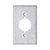 Morris 83480 Stainless Steel 1 Gang Range/Dryer Wall Plate