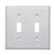 Morris 83812 Stainless Steel 2 Gang Toggle Switch Wall Plate
