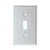 Morris 83872 Stainless Steel 1 Gang Toggle Switch Midsize Wall Plate
