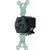 Morris 89737 2 Pole, 3 Wire 15A 250V Twist Lock Wall Mount Receptacle