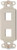 SignaMax DA-2 2-Port Decora Style Keystone Adapter, Light Ivory