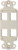 SignaMax DA-4-GY 4-Port Decora Style Keystone Adapter, Gray