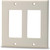 SignaMax DKFD-2-GY Gray Double Gang Decora Style Faceplate