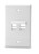 SignaMax SKFA-2-WH 2-Port Single Gang White Angled Faceplate