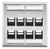 SignaMax DSKFLA-8 8-Port Double-Gang Angled Stainless Steel Keystone Faceplate