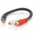 C2G CG03177 6" Value Series One RCA Mono Male to Two RCA Stereo Female Y-Cable