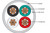 Vertical Cable 211-184/P/WH Plenum Rated White 1000Ft Box Wire
