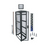 Middle Atlantic WMRK-4242SVR-AB 42 RU, 42" D Server Configured Rack without Side Panels