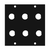 Middle Atlantic 1/2BNC6 Six 1/2" BNC Punchout UCP Module