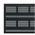 Middle Atlantic DFVRD-44 44 RU, DRK Rack Vented Rear Door