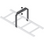 Middle Atlantic CLB-CSB-6 12" W Ladder Center Support Bracket,Box of 6