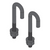 Middle Atlantic CLH-JBOLT 1 Pair of J-Bolts with Nuts