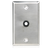 Atlas SG-38GH Single Gang Stainless Steel Plate 3/8" Hole & Grommet