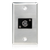 Atlas SG-XLR-F1 Single Gang Stainless Steel Plate with (1) Female 3 Pin XLR
