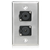 Atlas SG-QTRSL-F2 Single Gang Stainless Steel Plate