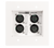 Atlas WTSD-XLR4 Four XLR Input Wall Plate