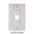 Vertical Cable 308-607D/1P/WH 1-Port Decora Style White Keystone Wall Plate