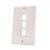 Vertical Cable 308-615D/3P/WH 3-Port Decora Style White Keystone Wall Plate